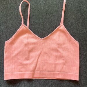 Primark Pink Ribbed Crop Top